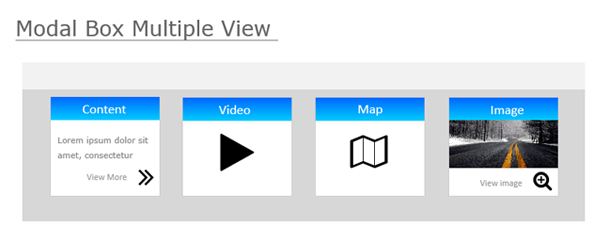 Multiple View Modal Box - Widget