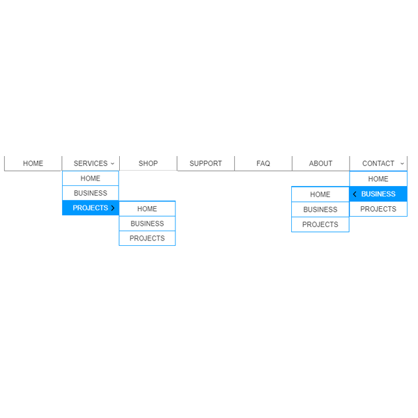 Multi_Dropdown_Horizontal_Menu