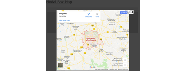 Modal Box Map