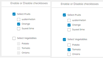 Curdweb Enable or disable Checkbox